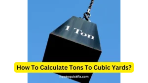 How To Calculate Tons To Cubic Yards