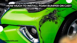 How much to install foam bumper on car