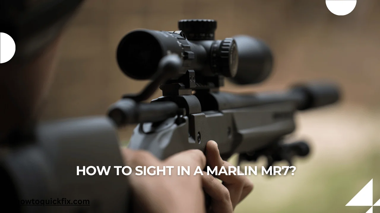 How to sight in a marlin mr7