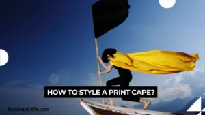 How to style a print cape