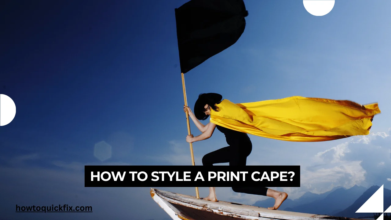 How to style a print cape