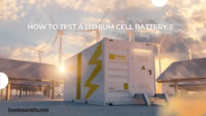 How to test a lithium cell battery