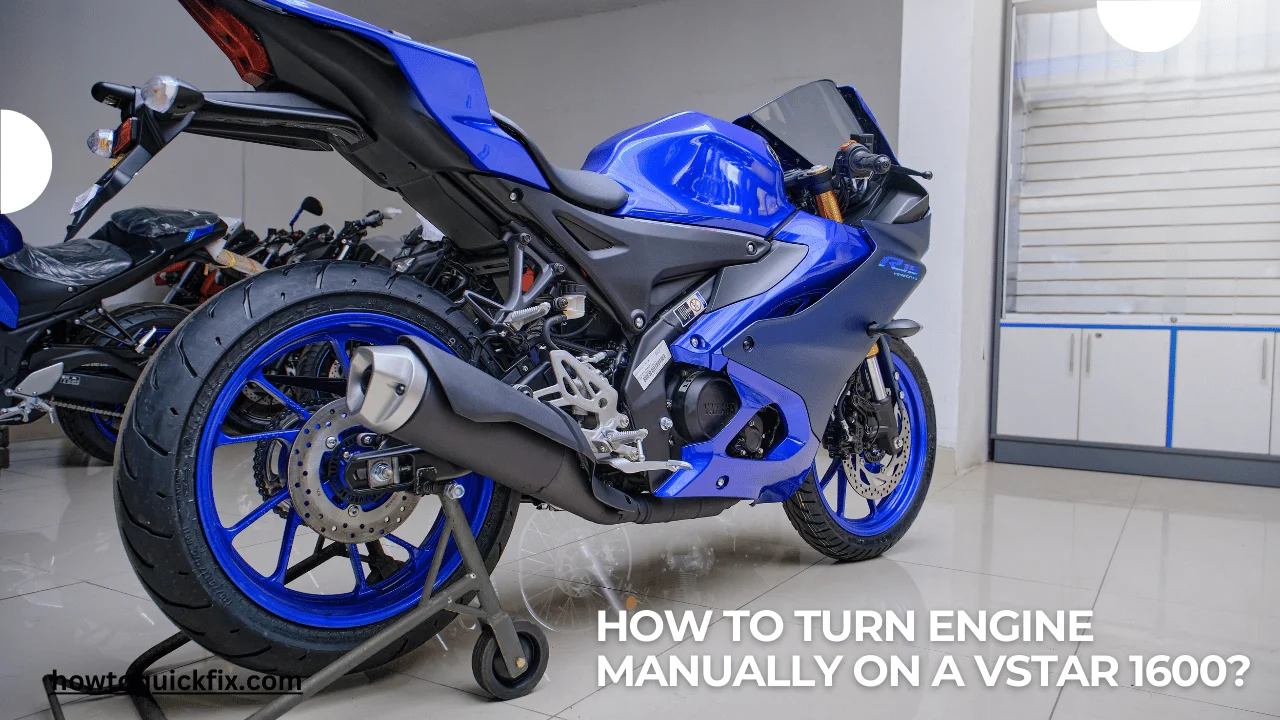 How to turn engine manually on a vstar 1600