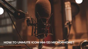 How to unmute icom hm-133 microphone